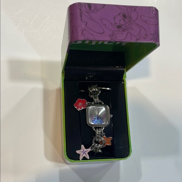 Disney Silver and Purple Charm Watch - Picture 1 of 4